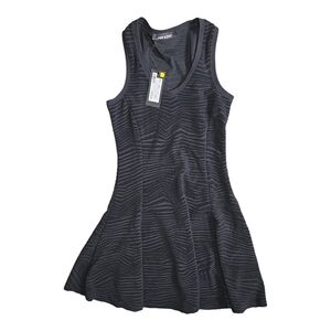 NWT Neil Barrett Texture Chevron Print Dress Size S